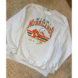 Miami Hurricanes University Of Miami Sweatshirt Ncaa University Varsity